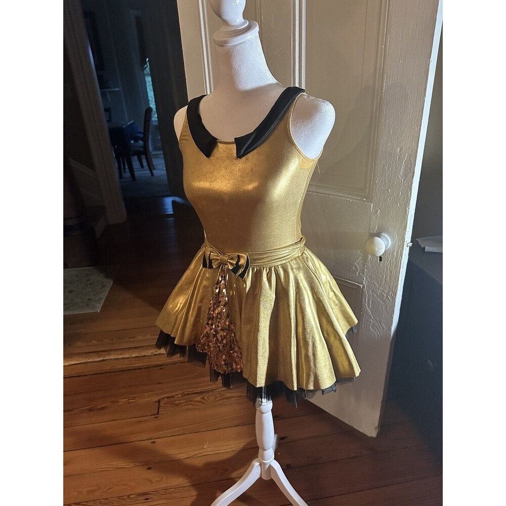 Revolution large child gold jazz costume